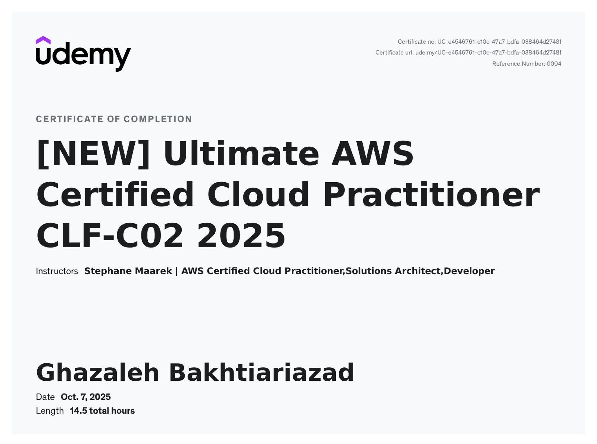 Certificate 4